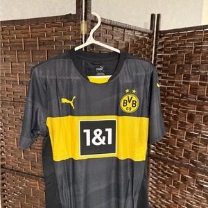 Puma Black and Yellow Borussia Dortmund BVB 1&1 Jersey